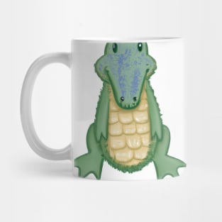 Cute Crocodile Drawing Mug